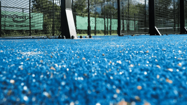 Blauw kunstgras van Allesvoorpadel