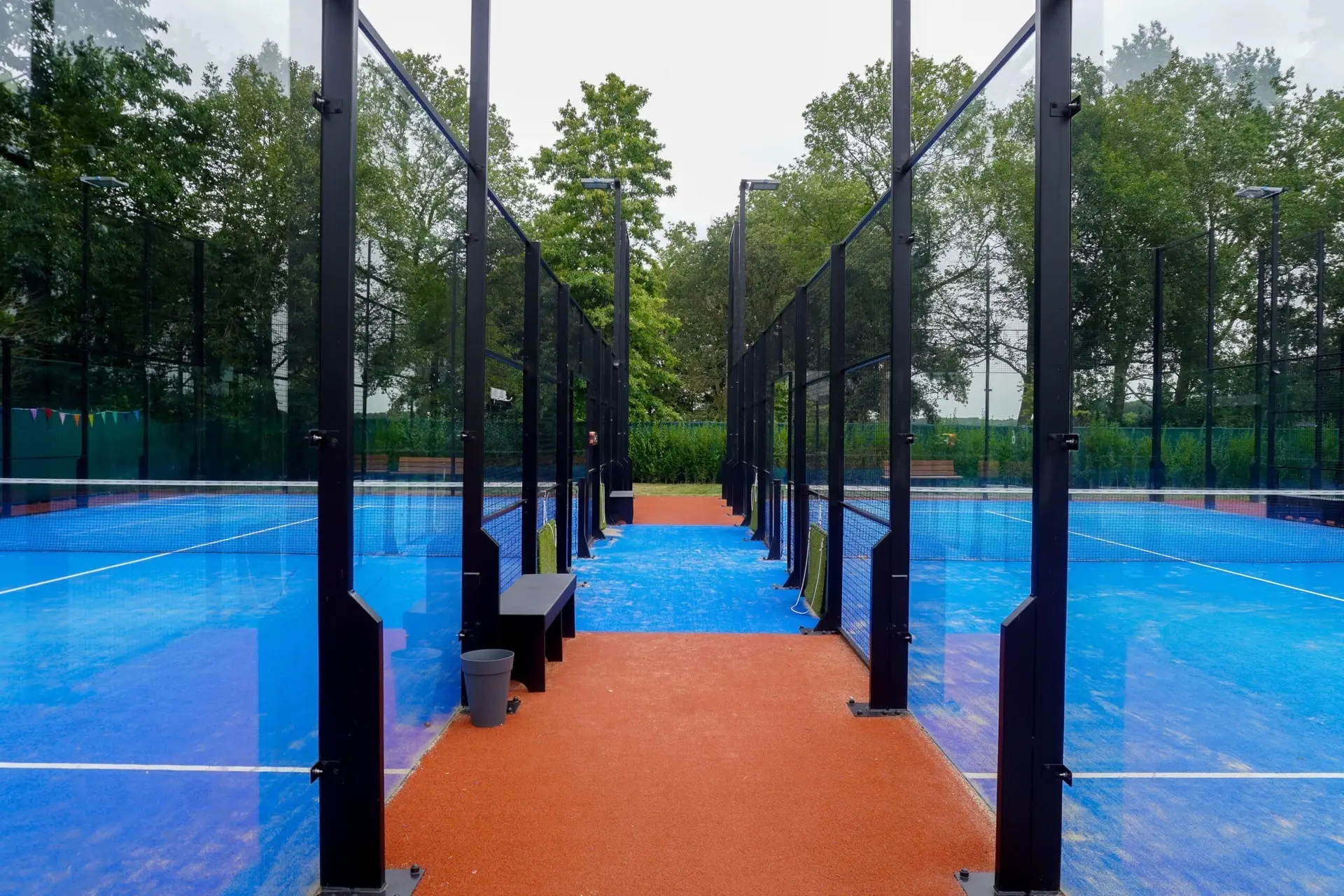 Padelbanen van TPC Heiloo in Heiloo, aangelegd door Allesvoorpadel