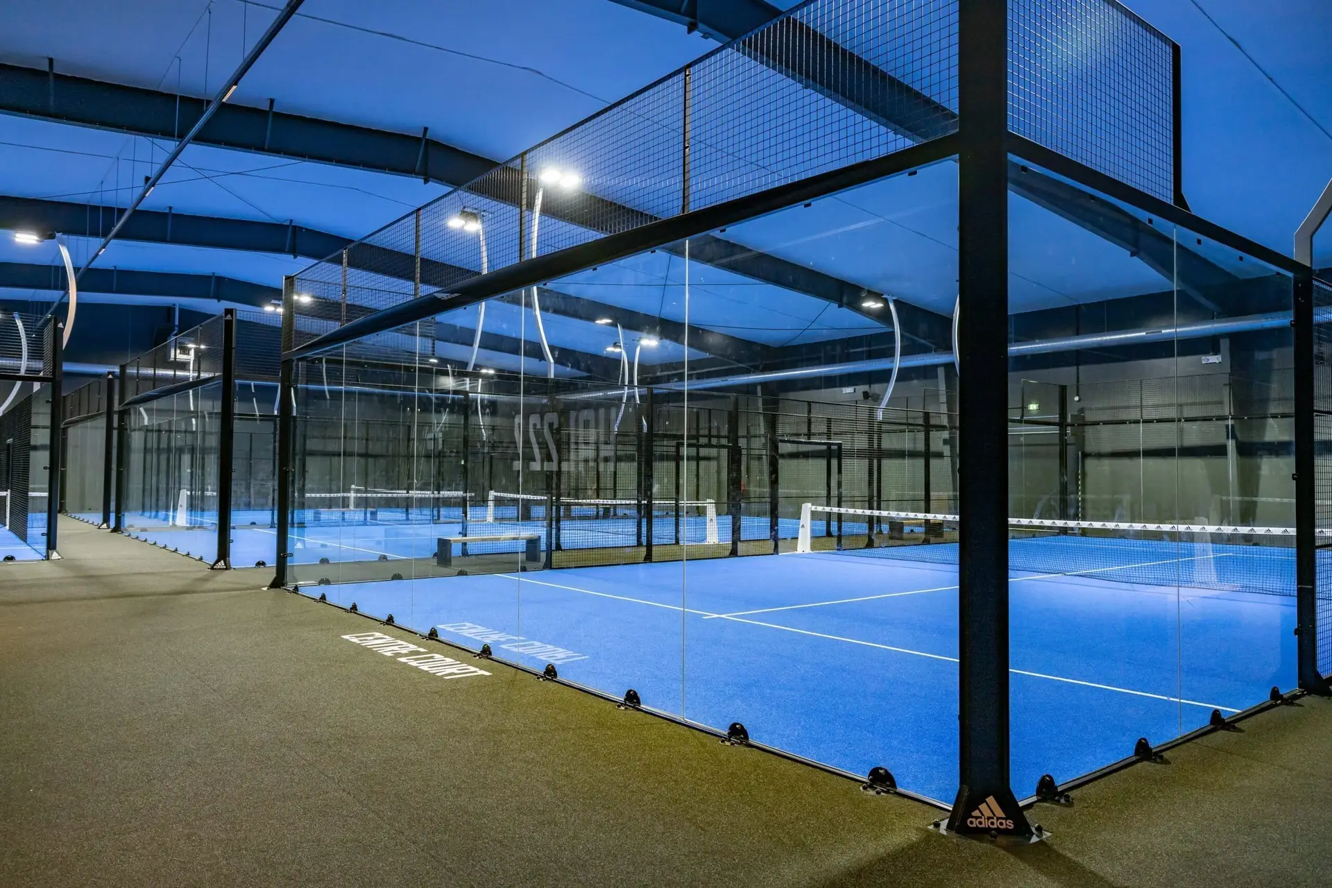 AFP Panorama padelbanen in Hal22 - Utrecht