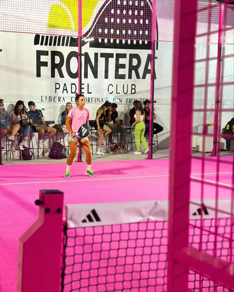 Padelbaan roze