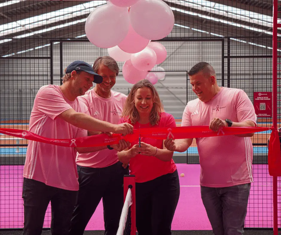 Pink padel courts opening