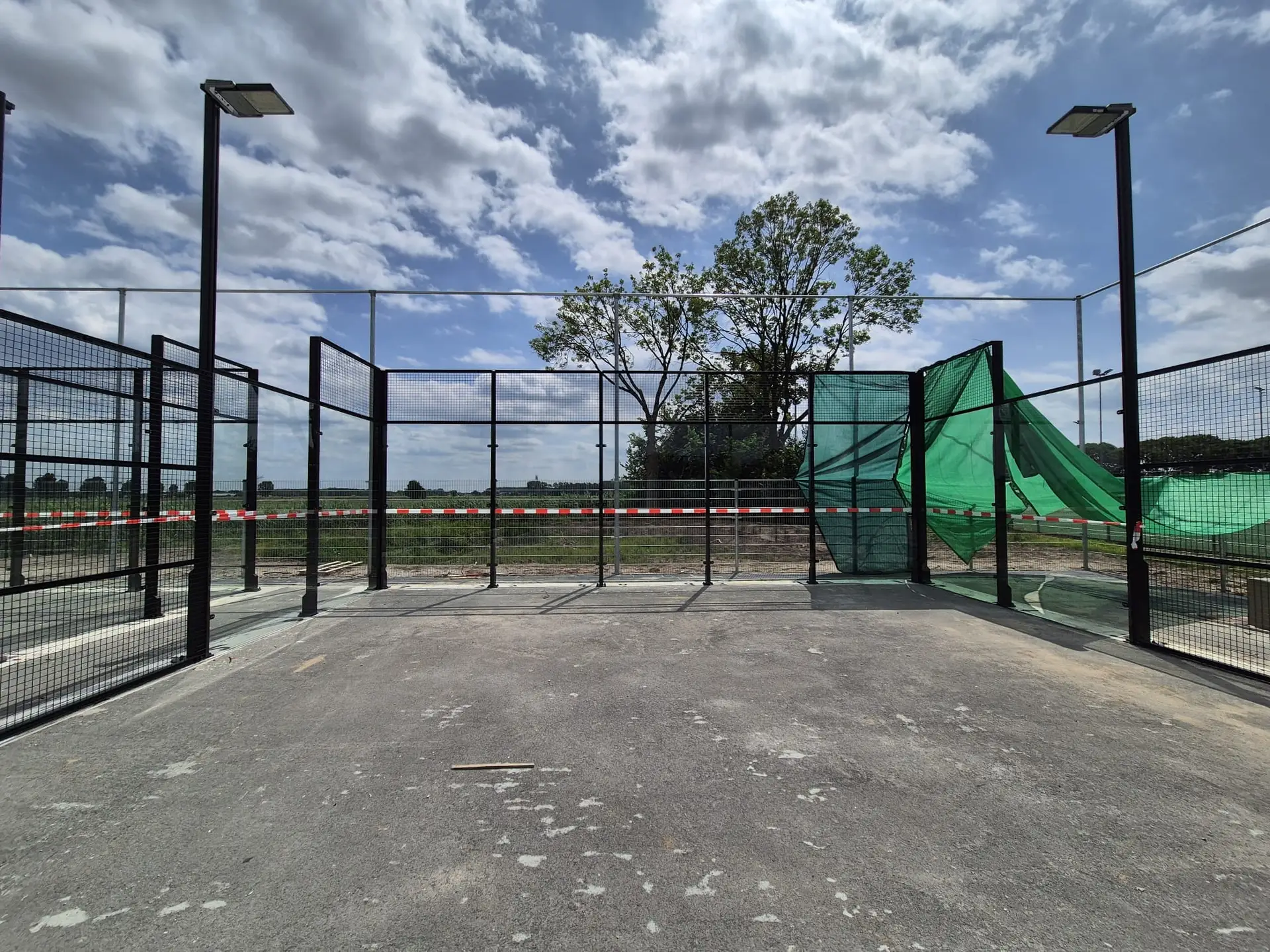 Padelbanen bij LTC de Gelenberg