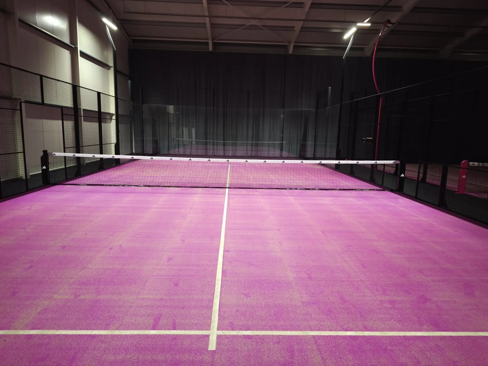 Roze padelbaan