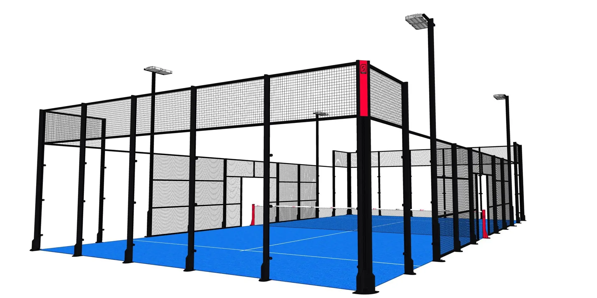 2 outdoor padelbanen van Tennisbouw: Reek in Reek