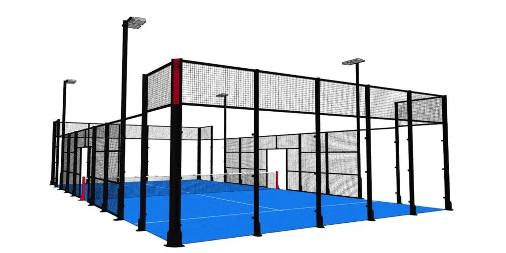 2 outdoor padelbanen van Tennisbouw: Arnemuiden in Arnemuiden