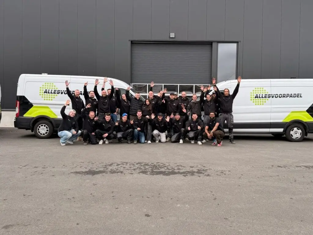 Het team van Allesvoorpadel