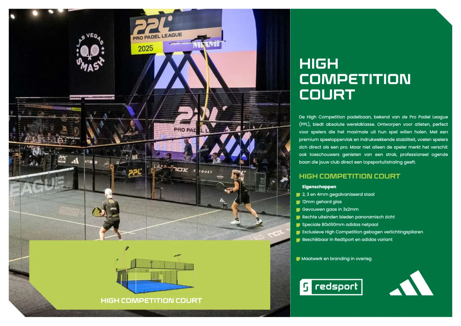 Brochure Allesvoorpadel, pagina 12: High competition court