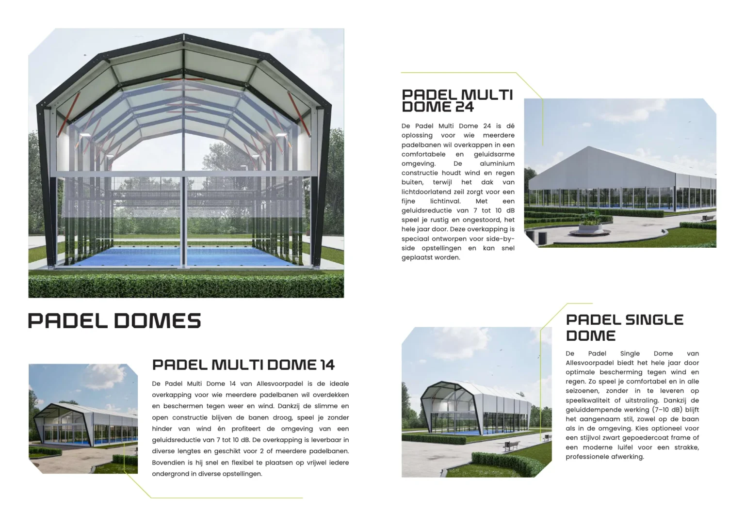 Brochure Allesvoorpadel, pagina 34: Padel domes