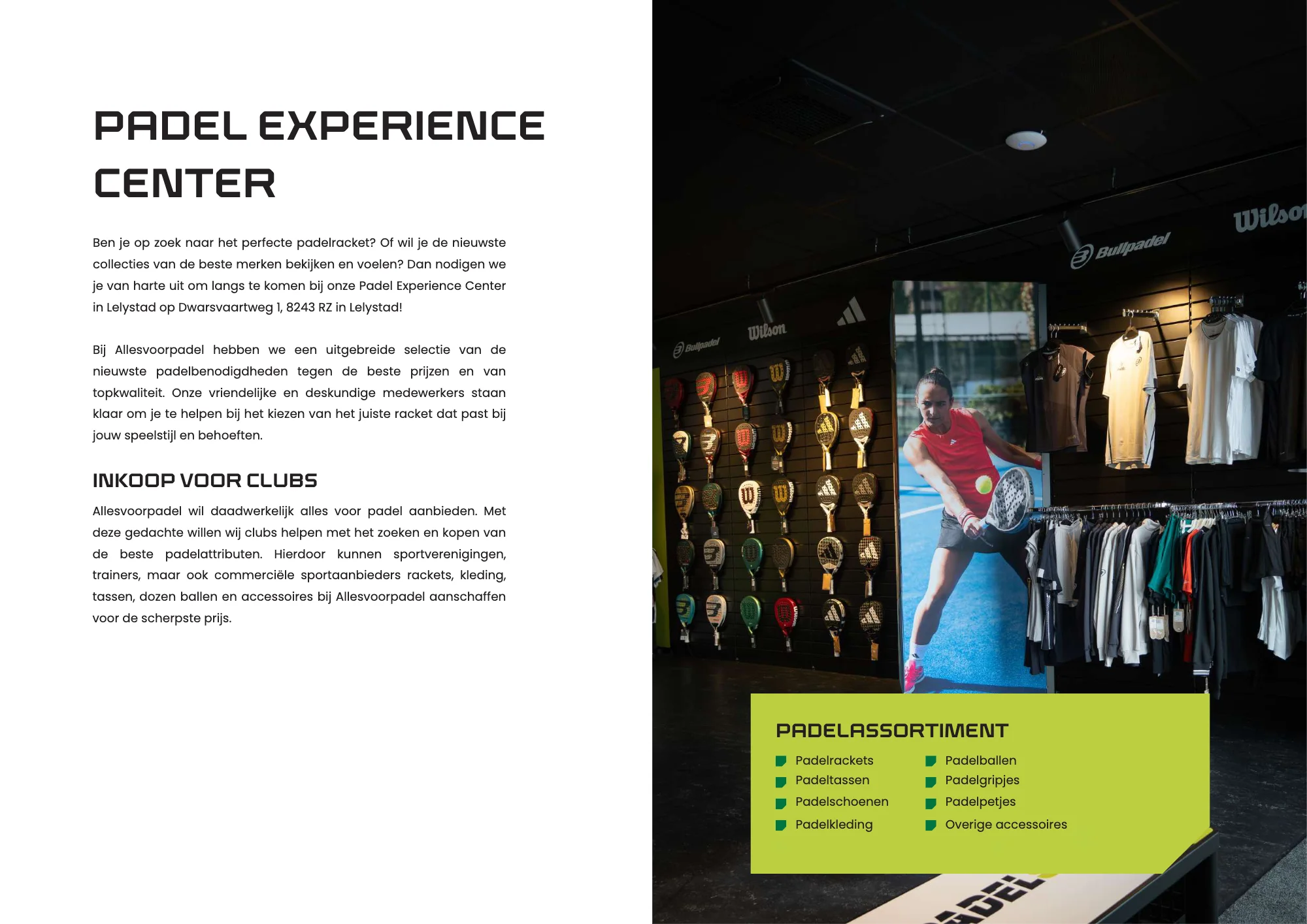 Padel experience center