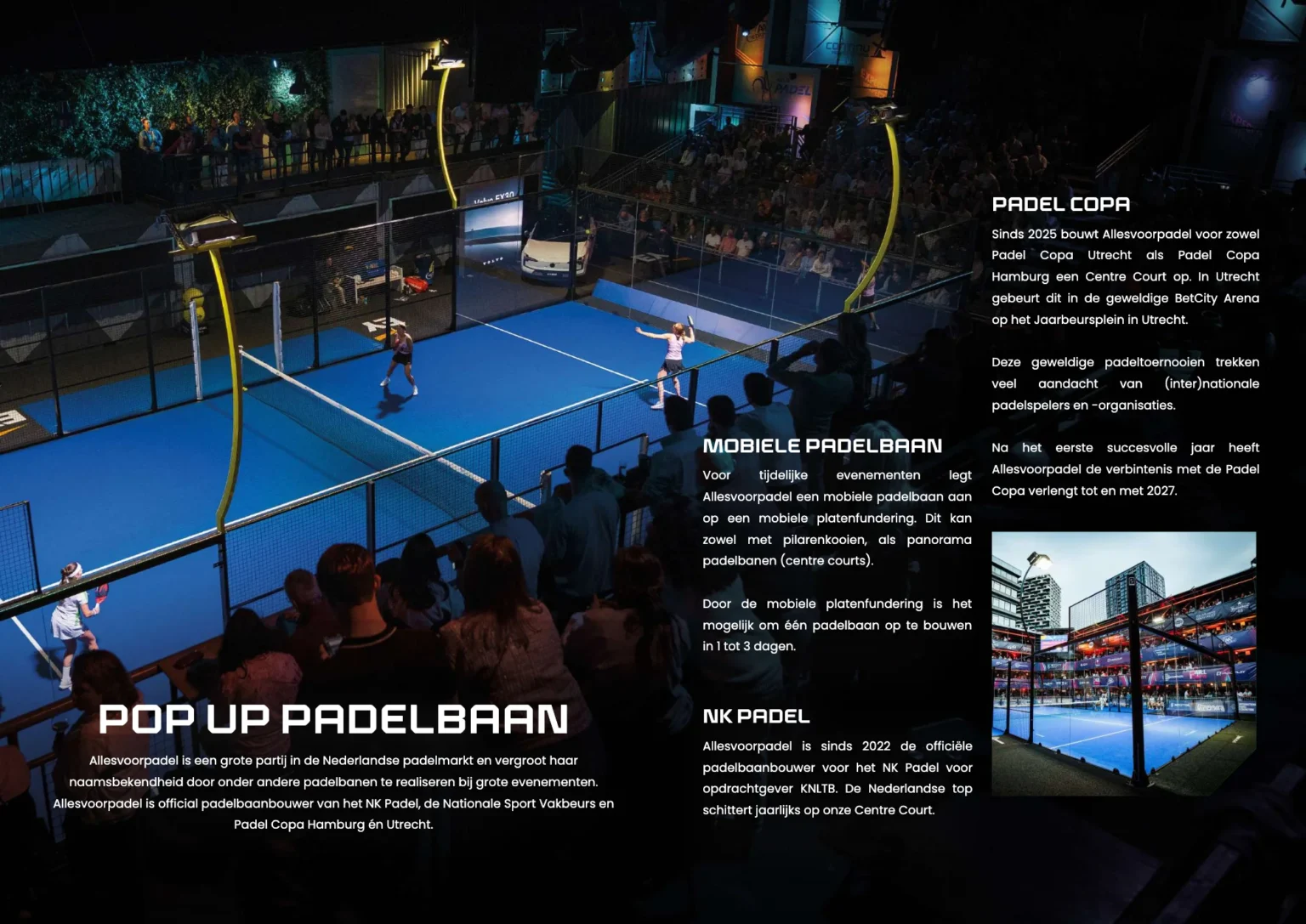 Brochure Allesvoorpadel, pagina 52: Pop-up padelbaan