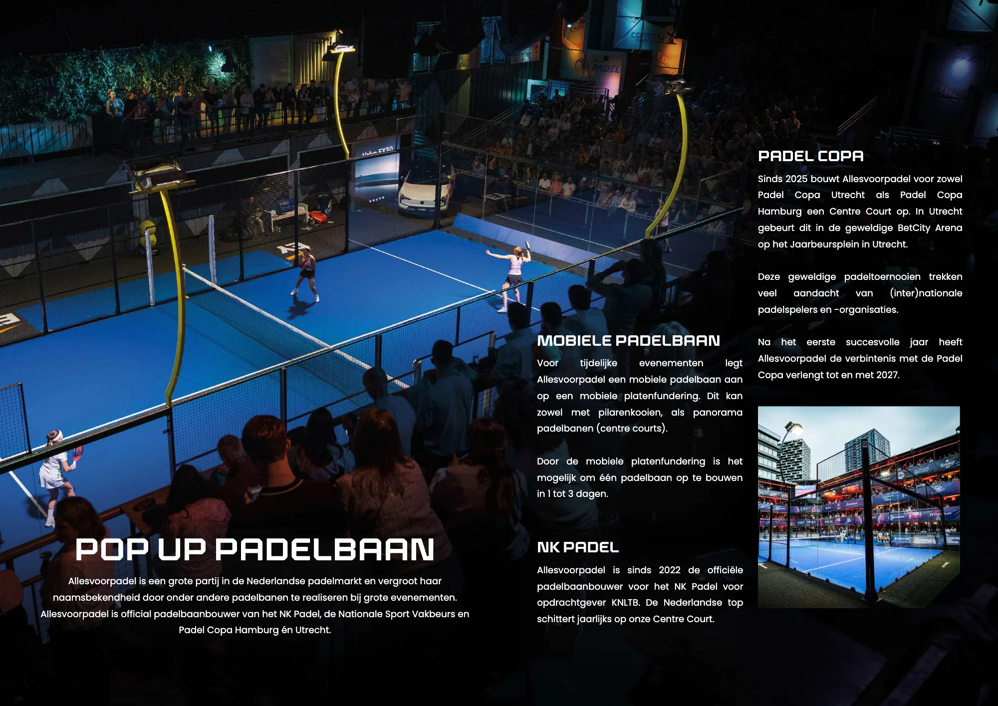 Pop-up padelbaan